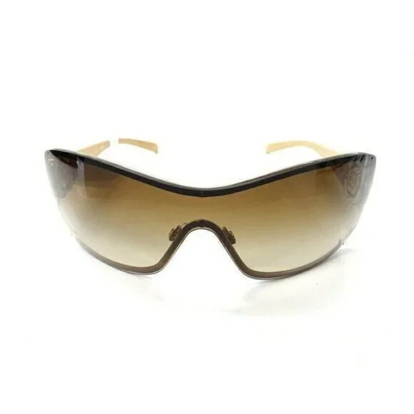 NEW CHANEL CC Logo Vintage Shield Gradient Frameless Sunglasses Camellia - Picture 5 of 10